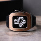 Race Collection SS Apple Watch Band (Rose Gold on Black)